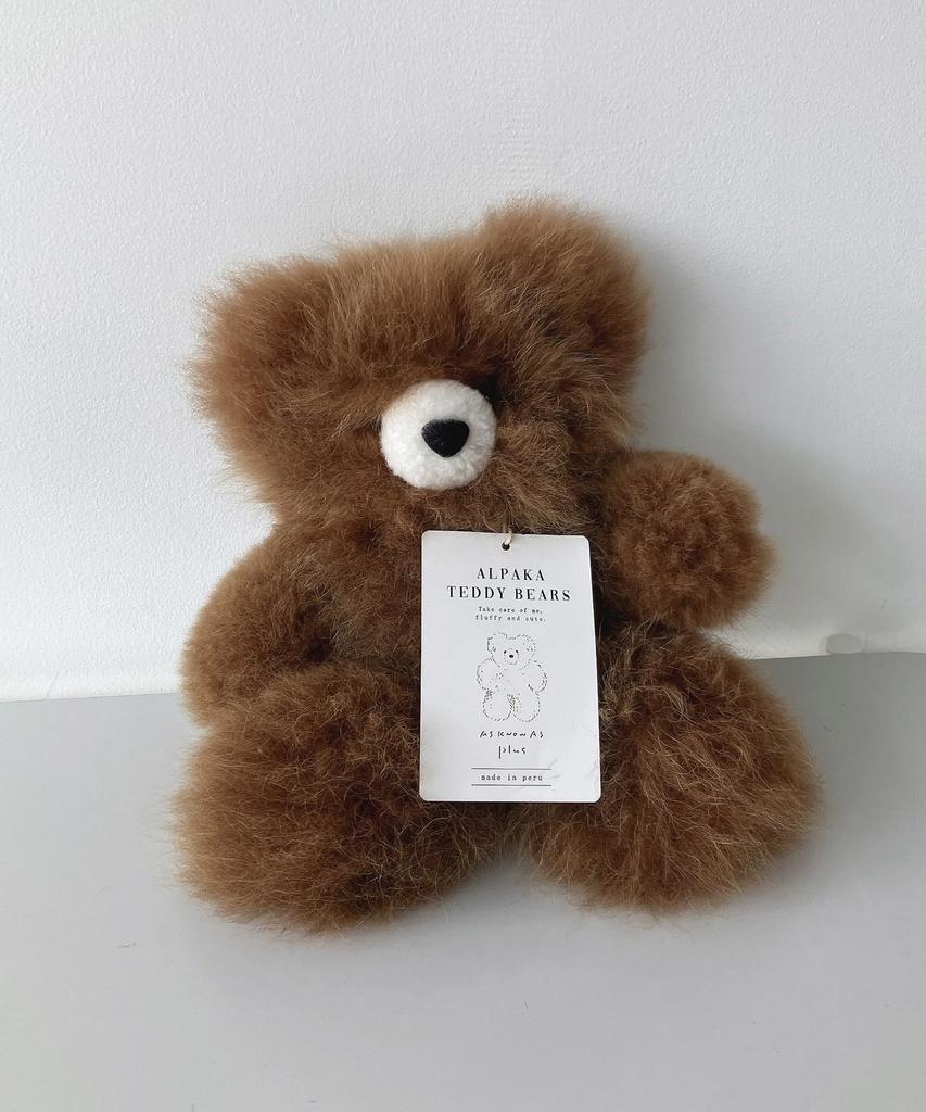 AS KNOW AS plus AS ZY0523 Alpaca Bear Brown Medium Plush Fluffy and Perfect for Home Decor or as a Gift (ASKNOW PLUS) Toy, Cute,
