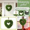 Valentine's Day Artificial Heart-Shaped Potted Plant Wreath Party Home Decor