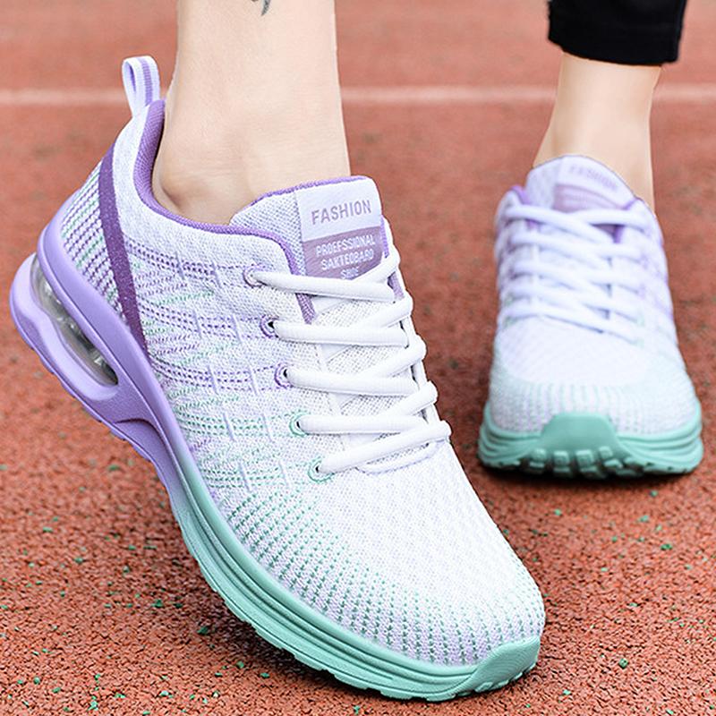 Damen Sneaker Weichboden Sneaker Damen Neu Fitnessschuhe für Frau Trainer Schuhe Mesh Körbe Femmes Vulkanisieren Tennis Damen