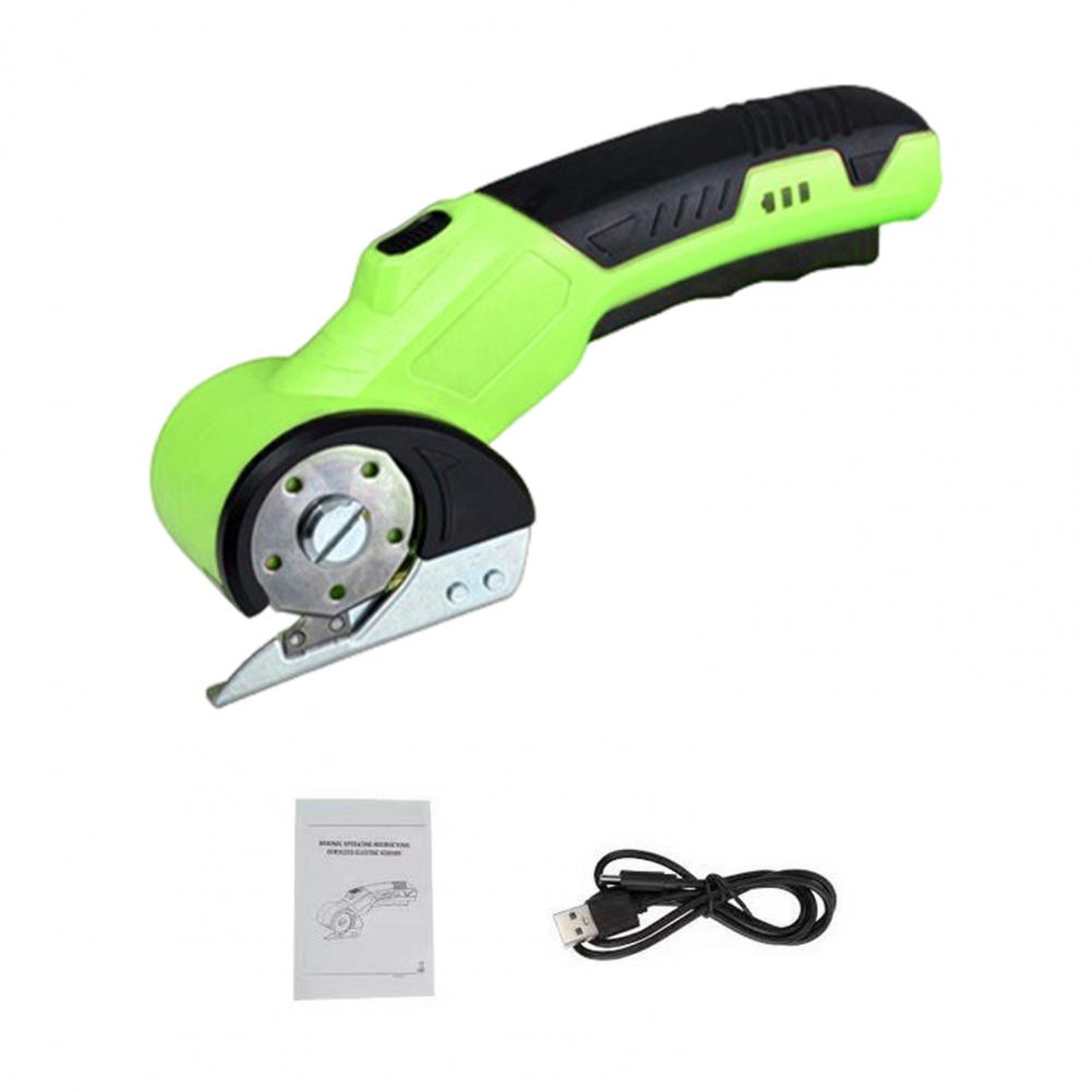 

Cordless Cardboard Cutter High-speed Cordless Electric Fabric Shears with Rechargeable Rotary Cutter for Cutting for Precision зелений