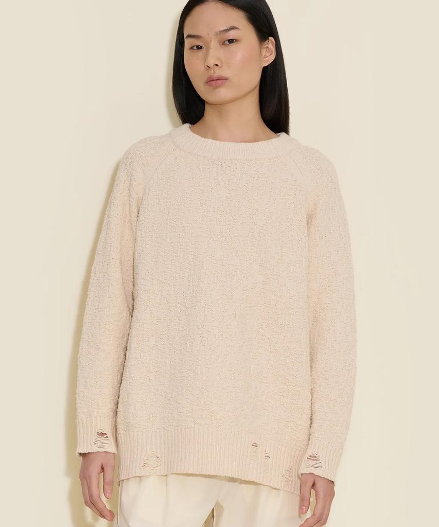 Holcheubeilleo Bird Knit Sweater Sand