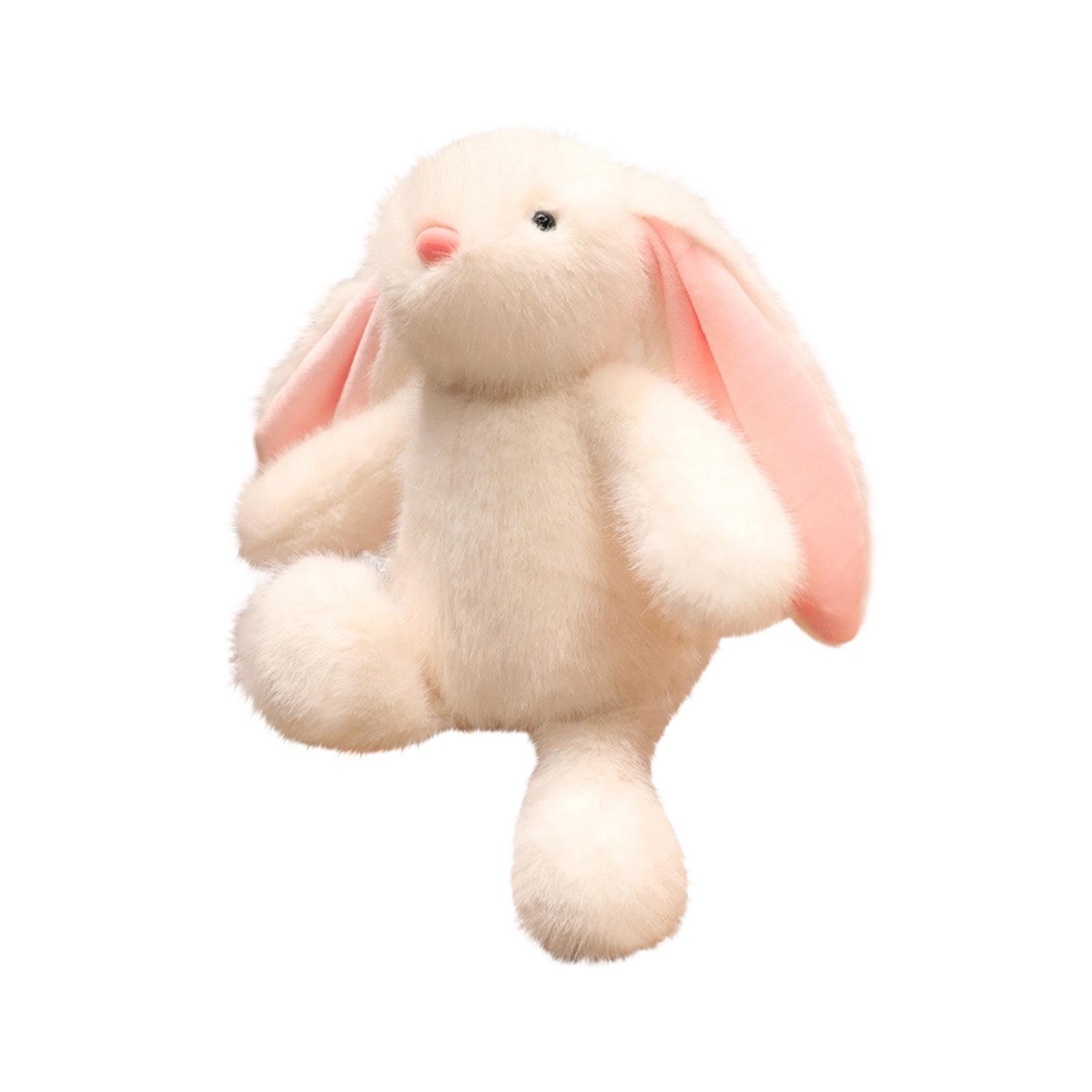 Cute Long-eared Bunny Plush Toy, Bunny Doll, Children s Comfort Doll, Girl s Birthday Gift One Size белый