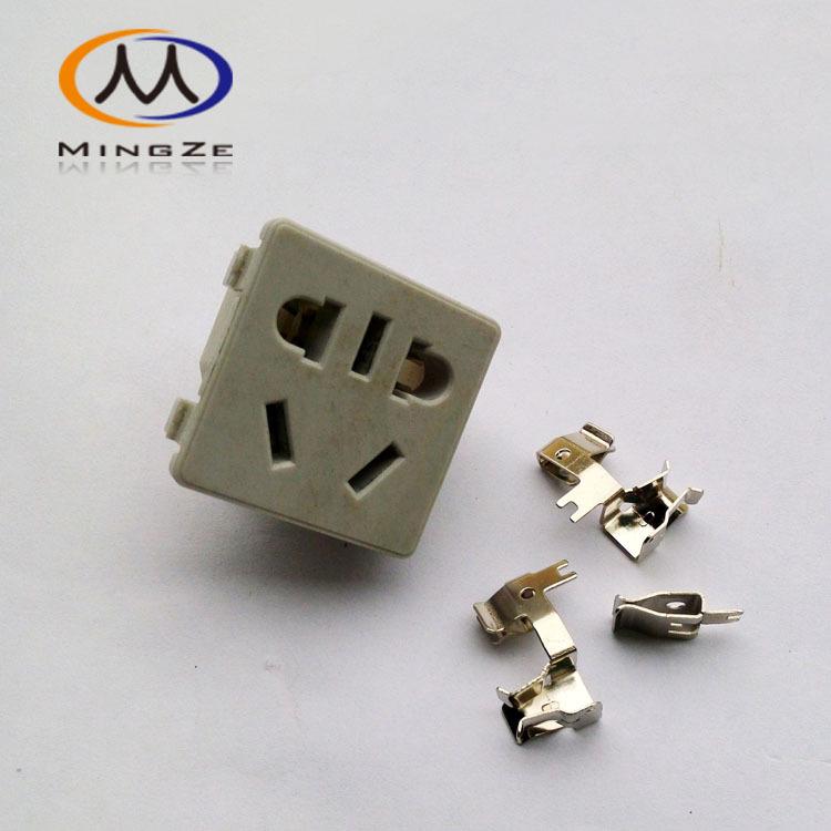 5-Hole Integrated Socket with Spring Clip and Copper Conductive Sheet