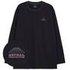 ASTRAL PROJECTION Signature Logo Oversized Long Sleeve T-Shirt_Charcoal