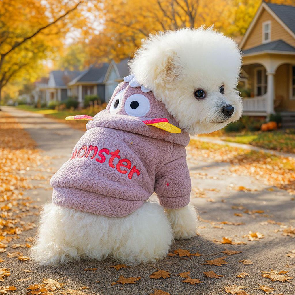 PETCIRCLE Podzimní/Zimní Teplé Oblečení pro Domácí Mazlíčky s Plus Sametem - Cosplay Kolekce pro Psy a Kočky