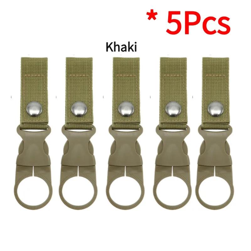 Nylon Webbing Water Bottle Holder Clip Carabiner Hook Backpack Belt Hanger for Camping Hiking Outdoor