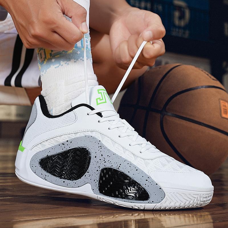 Zapatillas de baloncesto para hombre, transpirables, con amortiguación, antideslizantes, para correr, entrenamiento en gimnasio, deportivas para mujer