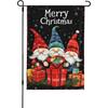 Double-Sided Yard Sign Featuring Gnomes for Christmas, Measuring , Without a Flag Stand