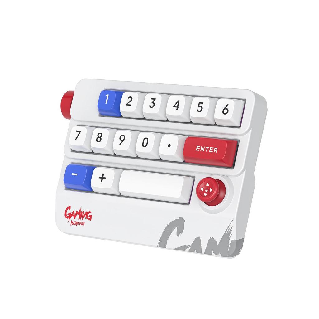 Mechanical Mini Keyboard with Hot-Swappable Red Switches and TYPE-C Wired Connection for Gaming, Office, and Financial Use.