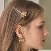 Flower Colored Glass Hairpin JP-23-292BP