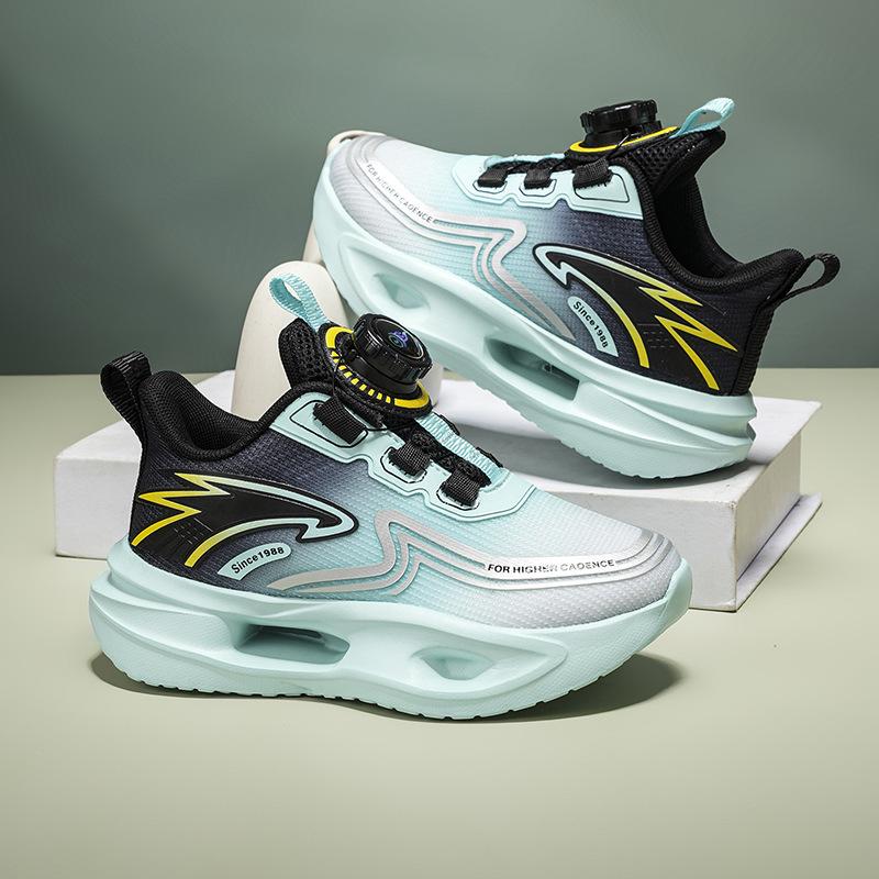 Boys' shoes, sports shoes, autumn 2025 new children's soft-soled non-slip running basketball shoes, medium and large children and students are bre