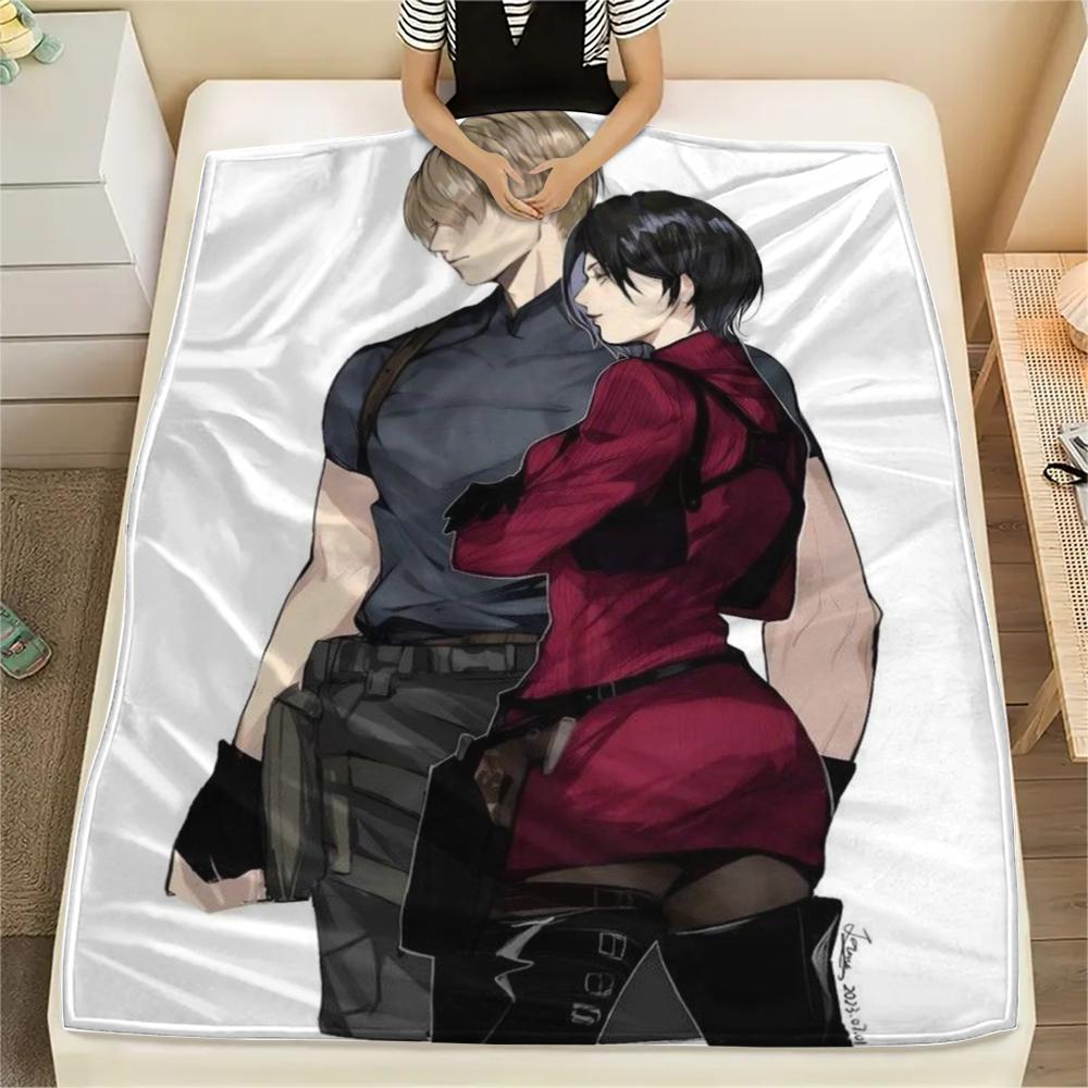 

1Pc Resident Evil Print Flannel Blanket, High quality Comfortable for All Seasons, Home Decor, Warmth and Comfort, Perfect for Christmas Gifts 80cm x 120cm
