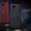 For Huawei Nova 13 Fine-Hole PU Cow Pattern Leather Outer Magnetic Ring Soft Edge Anti-Drop Phone Case