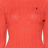 Polo Ralph Lauren Solid Color Crew Neck Fitted Logo Long Sleeve Sweater Women Sweater Red 211891640016