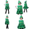 Christmas Tree Costume For Kids And Adults Authentic Striped Outfit For Cosplay