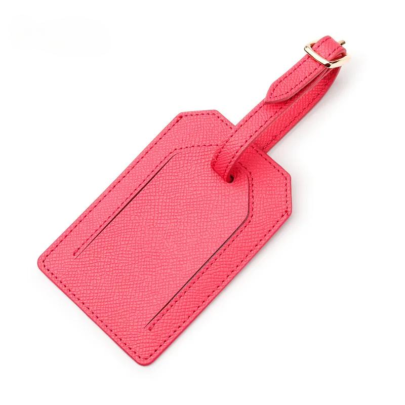 Fashion Genuine Leather Travel Luggage Tag; Airplane Suit Tag; Men's Suitcase Tag; Hotel Room Tag.