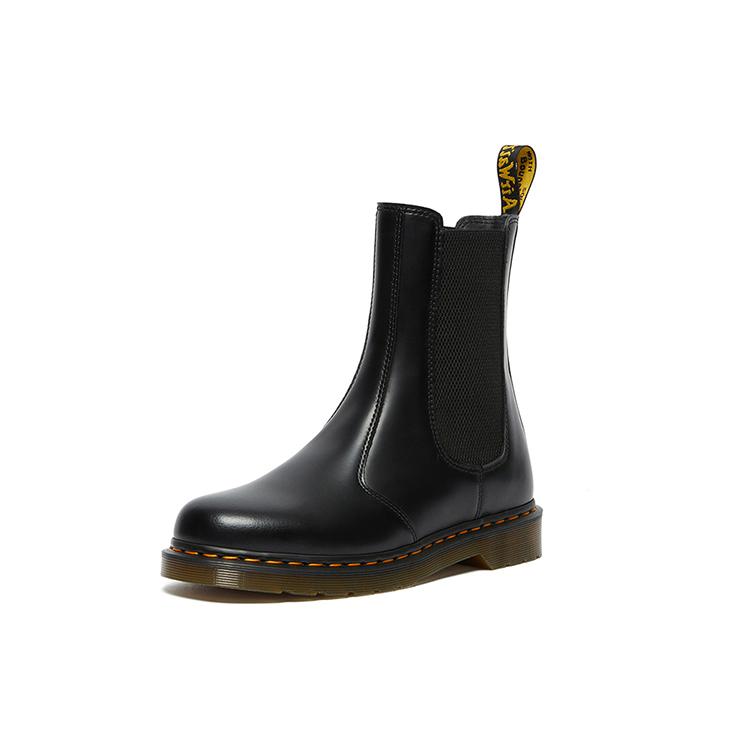 New Dr.Martens 2976 Hi Smooth Leather Chelsea Boots 'Black' Women's 26964001