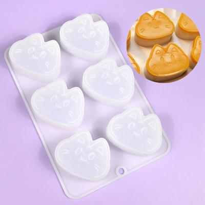 Stampo in silicone per decorare torte, mousse al formaggio a forma di gatto, per dolci, mousse, pasticceria, gelato, utensili da cucina