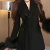 2025 Elegant Autumn/Winter Thickened Woolen Coat - Little Fragrance Style for Socialites