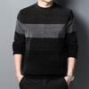 Heren S Chenille Gebreide Kleurblok Dikke Warme Pullover Trui