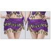 Women Belly Dance Belt Hip Scarf, Bellydance Hip Scarf Skirt Belly Dance Waist Chain with Gold Coins Belly Dance Cloth