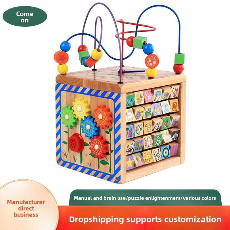 Panda Wooden Bead Maze And Musical Board For Early Childhood Learning