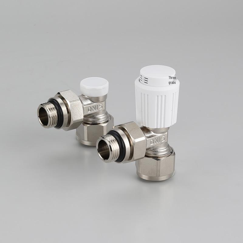 Thermostatic Valve: 4/6-Point Aluminum-Plastic Angle with Brass Radiator DN15*1216