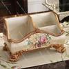 European-Style Retro Storage Box Decoration,Remote Control Holder for Coffee Table Desk,Home Living Room Storage Organizer