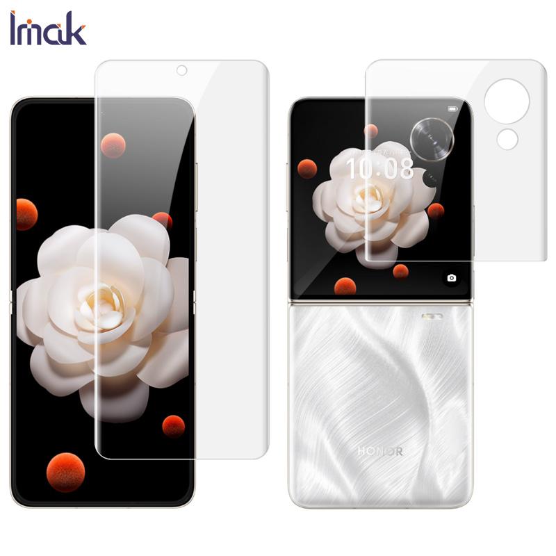 For Honor Magic V Flip 5G Glass IMAK Hydrogel Film 4th Generation Main Screen + Second Screen 1 Set Package