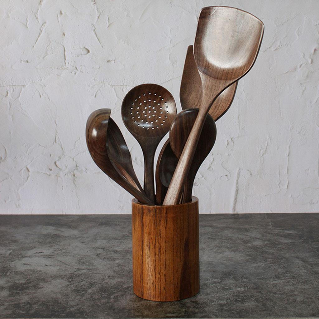 

Набор кухонной утвари, сервировочная упаковка из 7 деревянных предметов для приготовления пищи