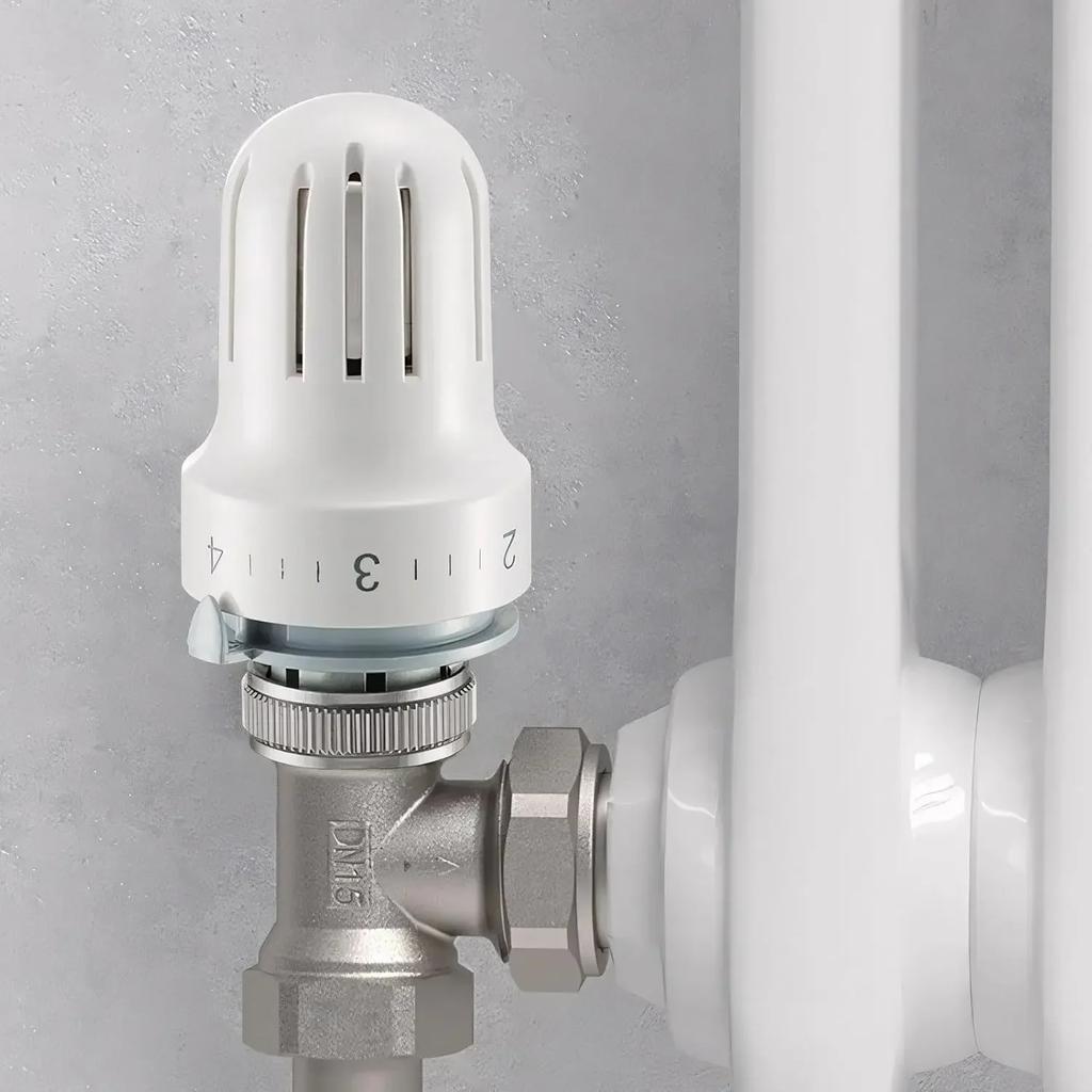 Vatten Golvvärme Radiator Ventilhuvud M30 1 5 Gängad med Frostskydd och Enkel Temperaturjustering