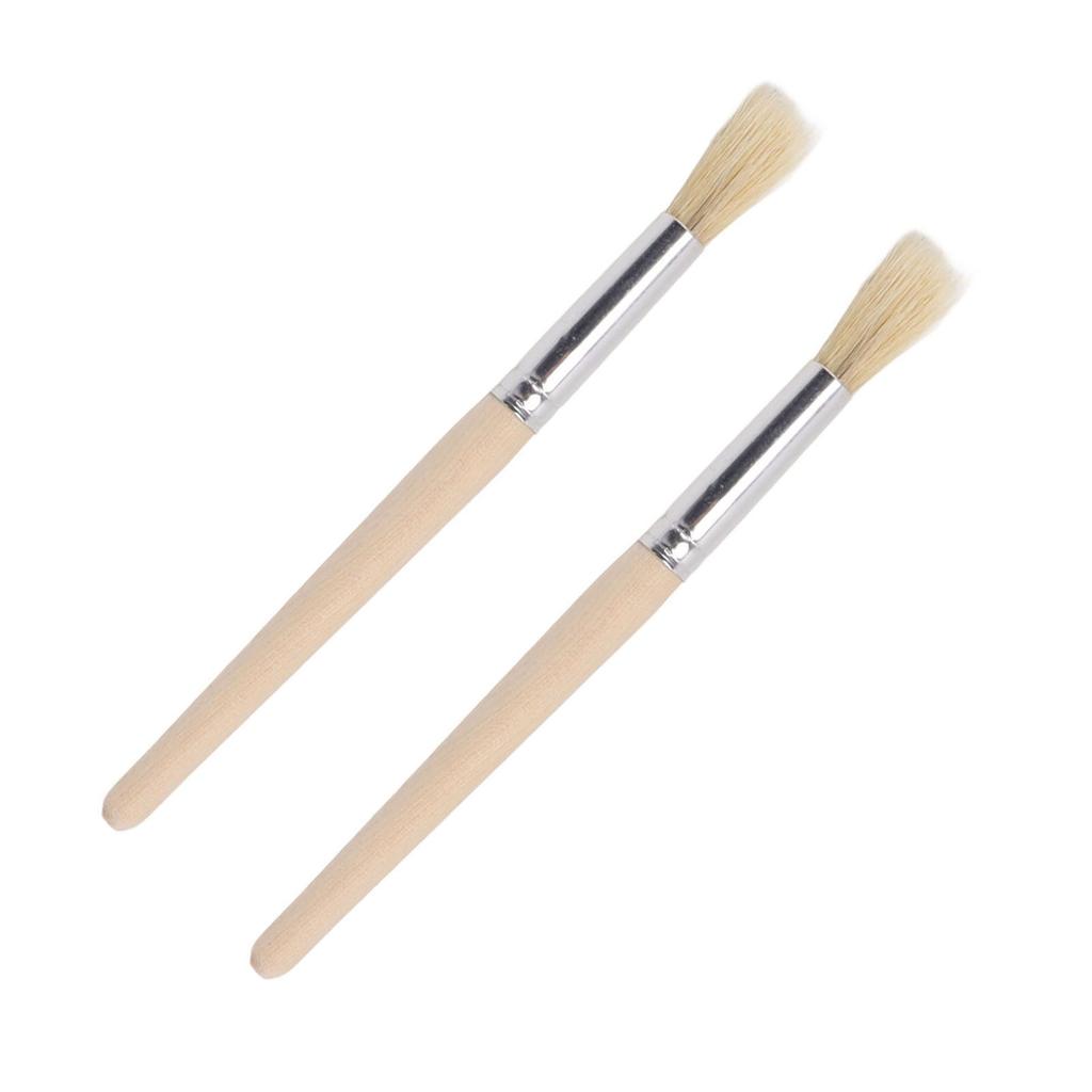 2Pcs Coffee Machine Cleaning Brush Wood Handle Coffee Grinder Cleaning Brush Cleaner Tool for Cafe Home Kitchen