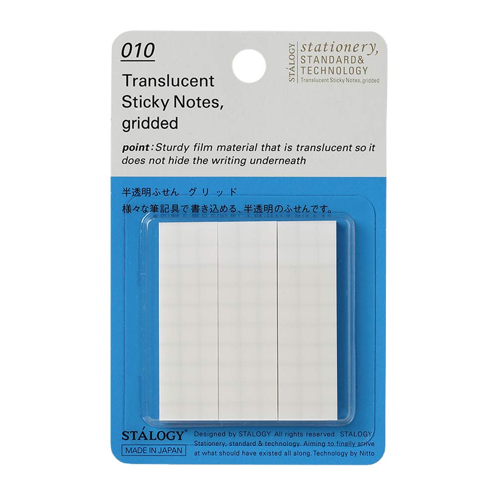 Nitoms STALOGY Film Sticky Grid 15mm S3040 Notes, Semi-Transparent, Pattern, Width,