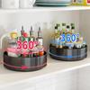 Rotatable Single-Layer Carbon Steel Kitchen Spice Organizer