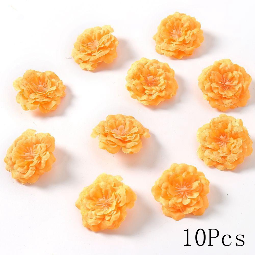 

Autumn Orange Artificial Flowers Silk Fake Flowers for Home Room Decor Garden Wedding Decoration Bouquet Wreath Gift Accessories