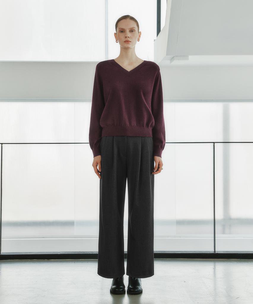 ZEROSTREET [2 Colors] Lezero Soft V-Neck Knit