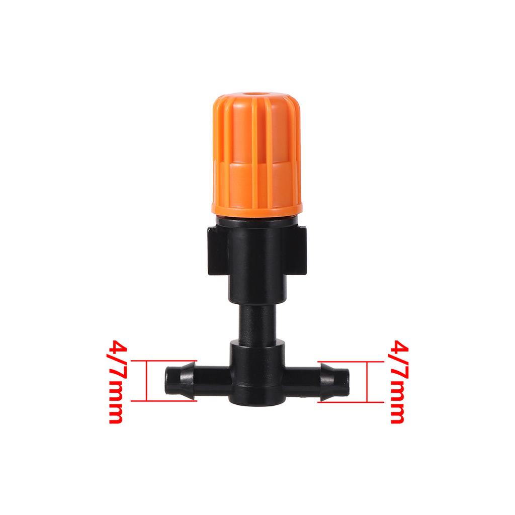 20ks 6mm Oranžové mlžící trysky Sady 1/2" Vnitřní/Vnější závit 5/6/7-cestné Vícehlavé postřikovače Zahradní trávník Mikrozavlažovací postřikovače