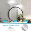 DELIPOP Modern LED Wall Sconce, 6500K Cool White Indoor Led Wall Light, 12W Bathroom Vanity All Lamp Over Mirror for Living Room Hallway Bedroom