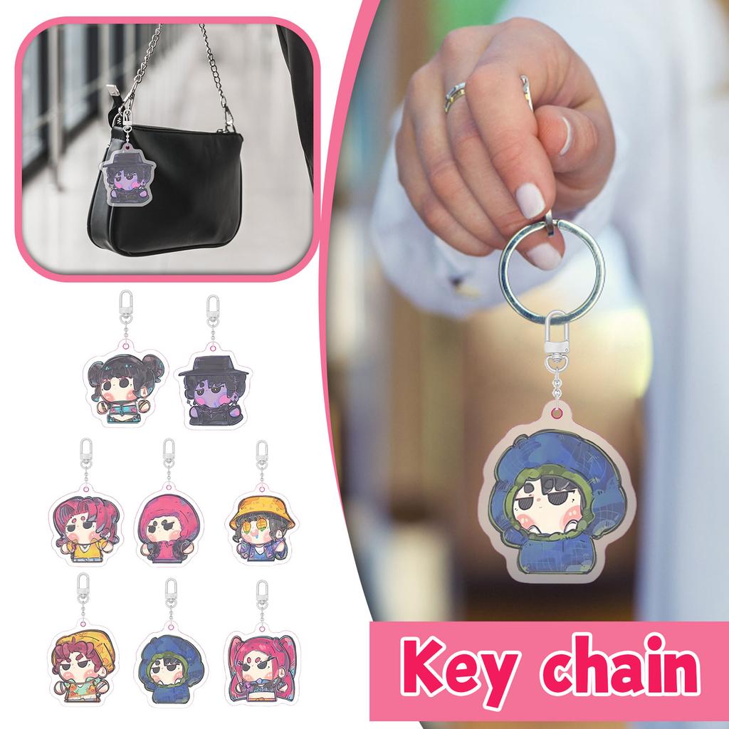 2D Acrylic Keychain Backpack Pendant