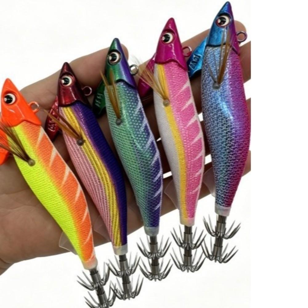Squid Jig Hook Fishing Lure Accessories 11.5cm Length Fast Sinking Lure  For Octopus