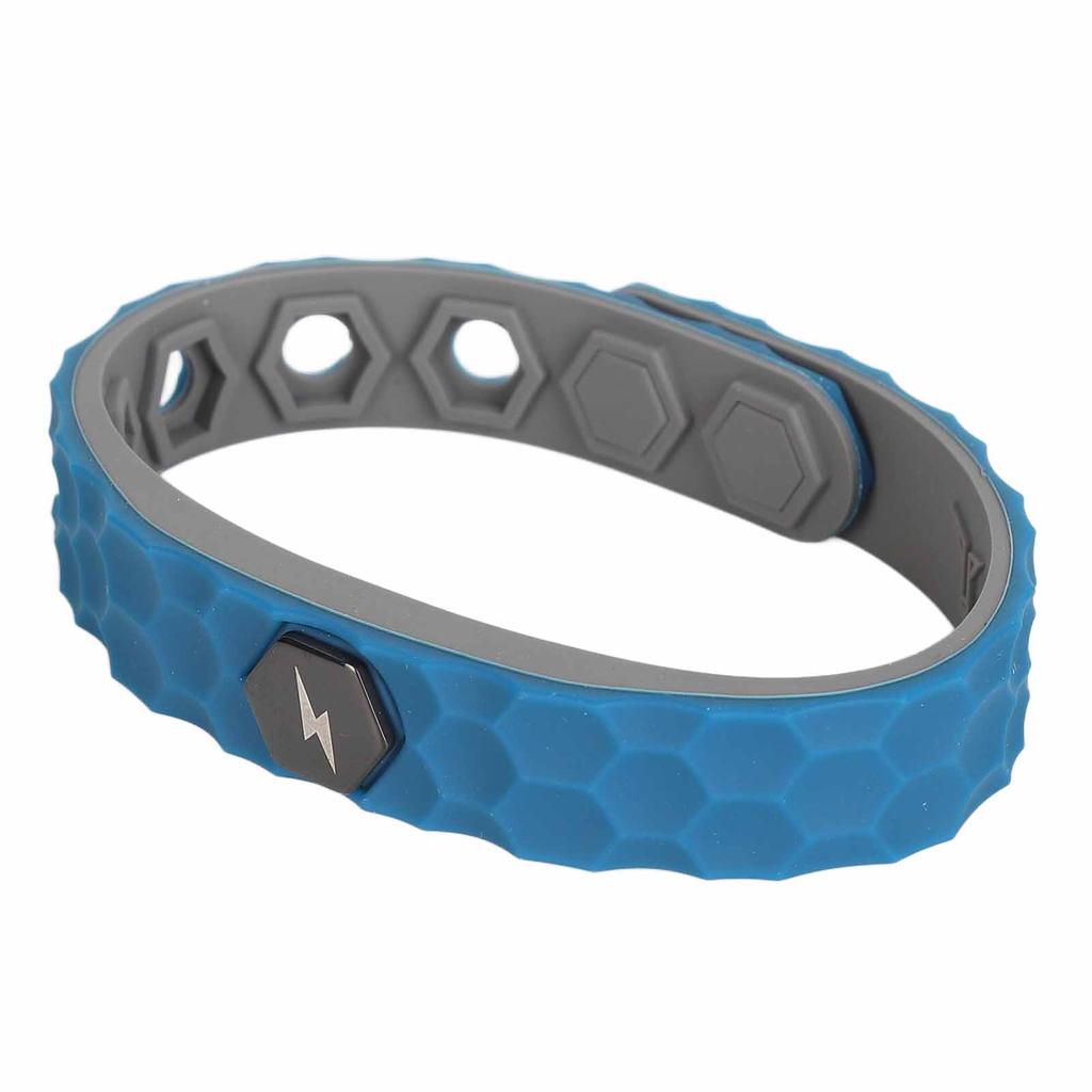 Antistatický pásek na zápěstí Vodotěsný Pohodlný malý lehký aniontový náramek pro muže, ženy, modrý