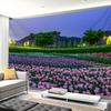 1pc Ultra Large Size Colorful Tulip Landscape Photo Huge Digital Printing Tapestry Aesthetic Printing Polyester for Living R