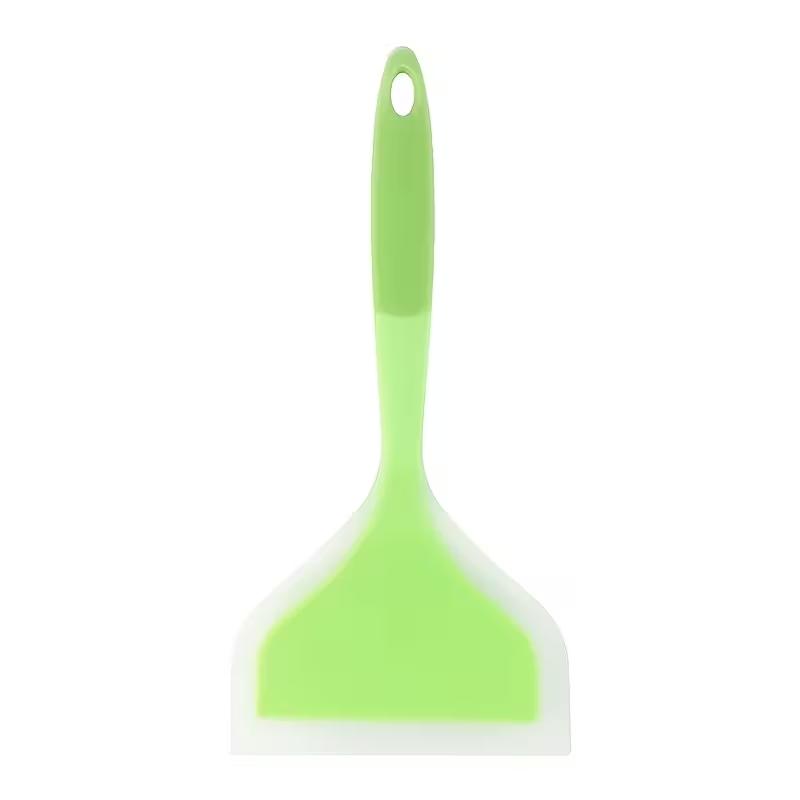 Silicone Spatula Cooking Utensils Beef Meat Egg Kitchen Scraper Wide Pizza Cooking Tools Shovel High Temperature Resistant Non-stick Spatula