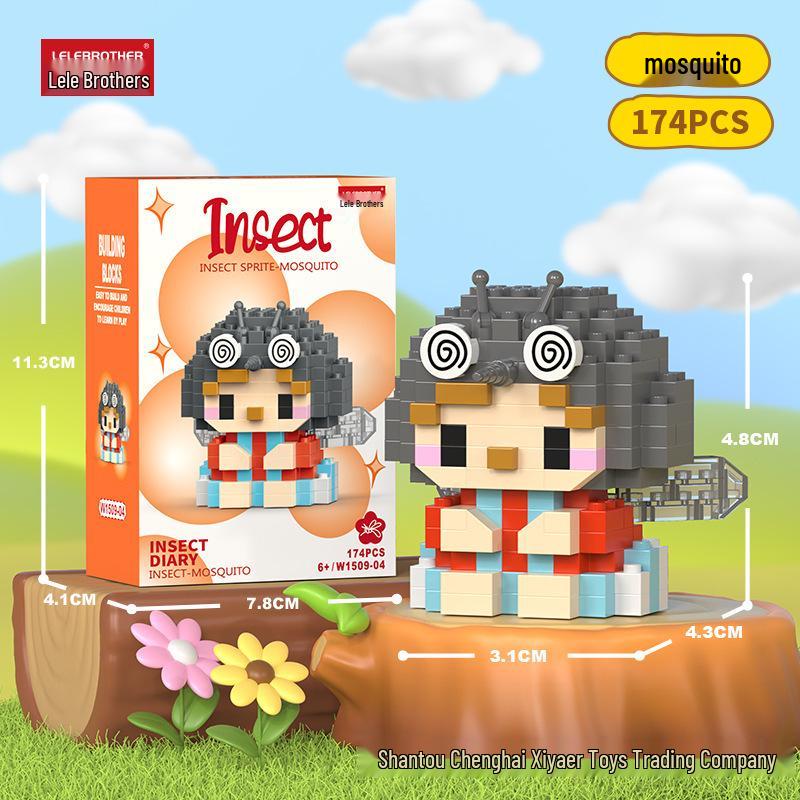 Compatible Lego Micro Building Block Cartoon Figurines - Children's Educational Desktop Toys
