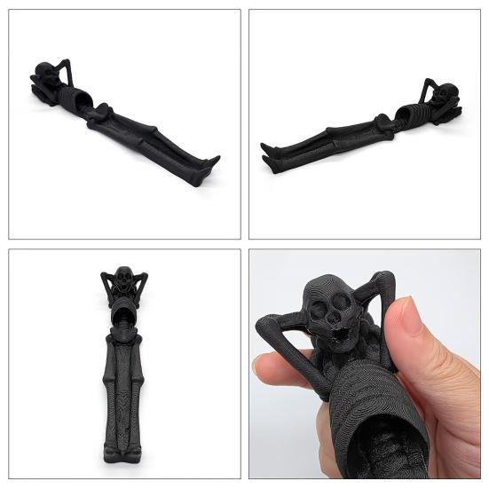 Neuheit Hausdekoration Liegender Skelett Räucherstäbchenhalter, Gotischer Totenkopf Brenner, Weihrauchbrenner, Ständer Dunkle Ästhetik Halter für Schreibtisch Teetisch Halloween