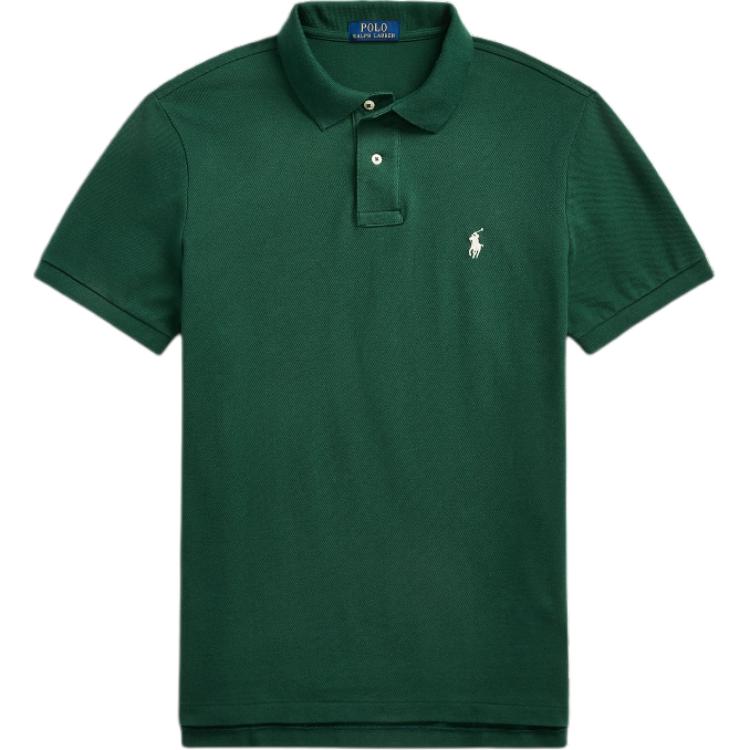 

Polo Ralph Lauren SS24 Рубашка-поло с вышитым логотипом, на пуговицах, приталенная, прямого кроя, с коротким рукавом, мужская, зеленая, MNPOKNI1N822935-300 S