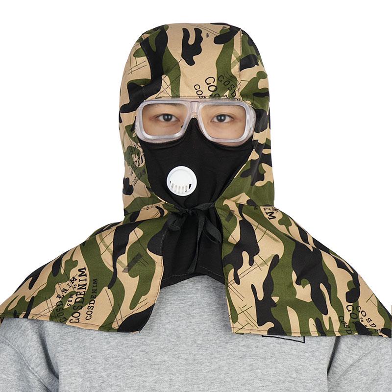 Industriestaubdichte Vollgesichtsmaske & Schal zum Schleifen, Staubschutz, Ideal für Bauwesen & Chemikaliengebrauch