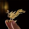 1pc Lucky Spread Wings And Step On The Clouds Phoenix Figurine Ornament Home Decoration Good Luck Phoenix Nird Statue