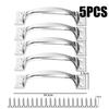 5/6 Inch Stainless Steel Drawer Pulls Cabinet Handles for Kitchen Bathroom Wardrobe Cupboard Door Solid Steel Color Furniture