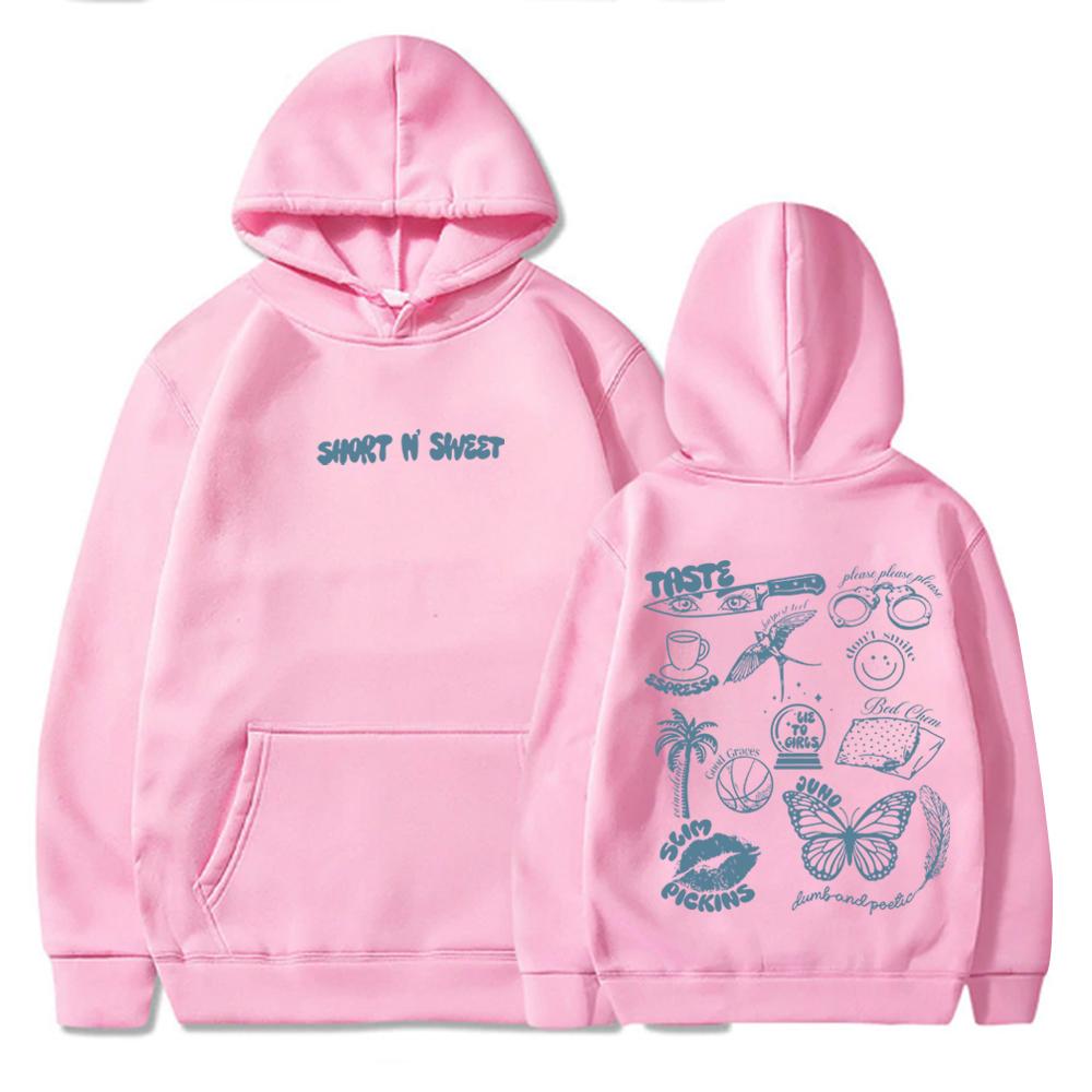 Sabrina Carpenter Short N' Sweet Hoodie Sabrina Carpenter Music Merch Fan Gift Harajuku Pullover Tops Hoodie Unisex